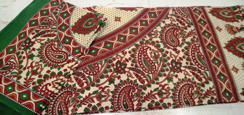 BEDSHEET JAIPUR PRINTED 72X100 2 PILLOW COVER